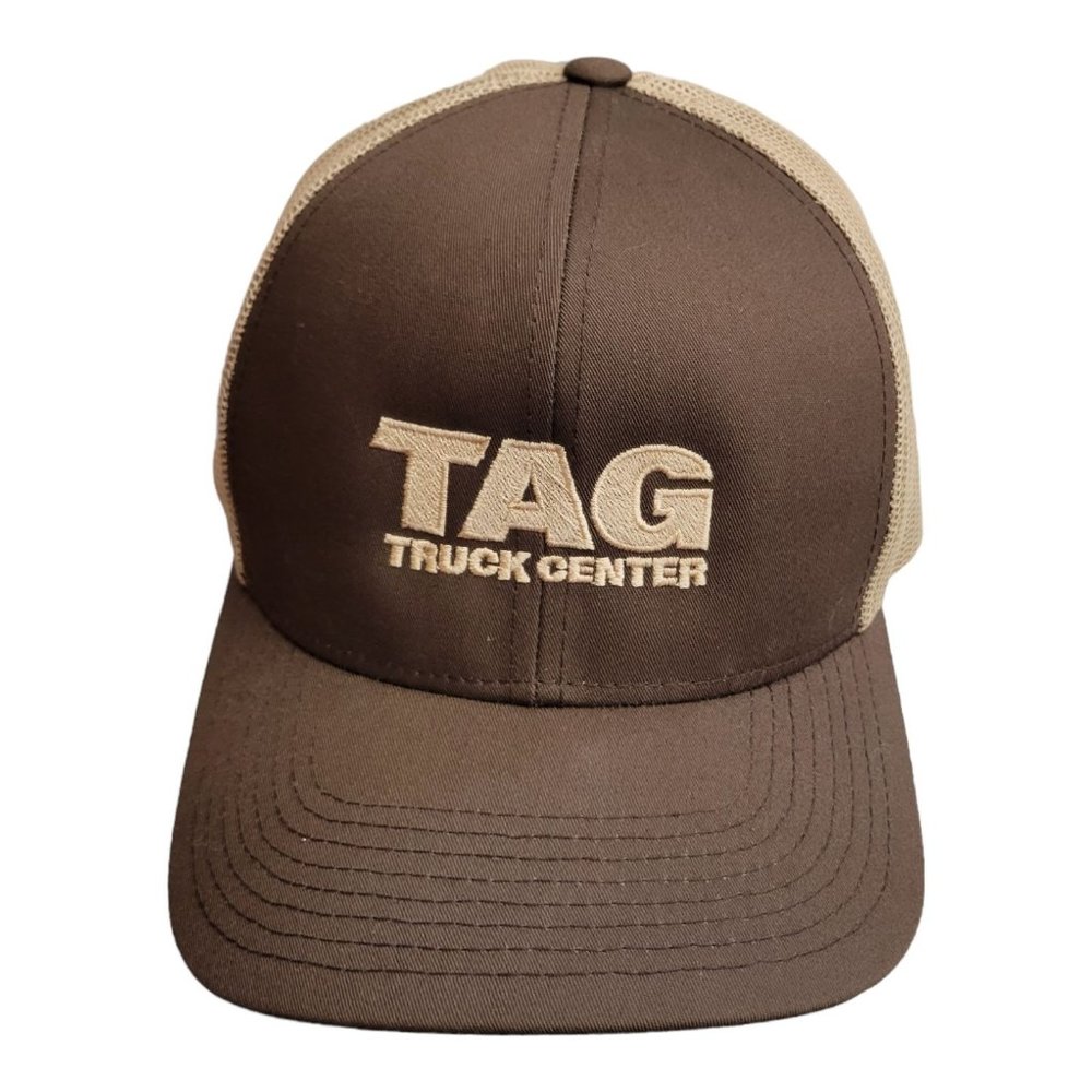Pacific Headwear Tag Truck Center Mesh Snapback Cap Trucker Baseball Embroidered